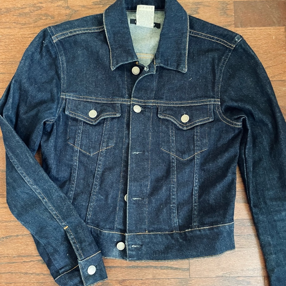Theory dark denim jacket Size Small.